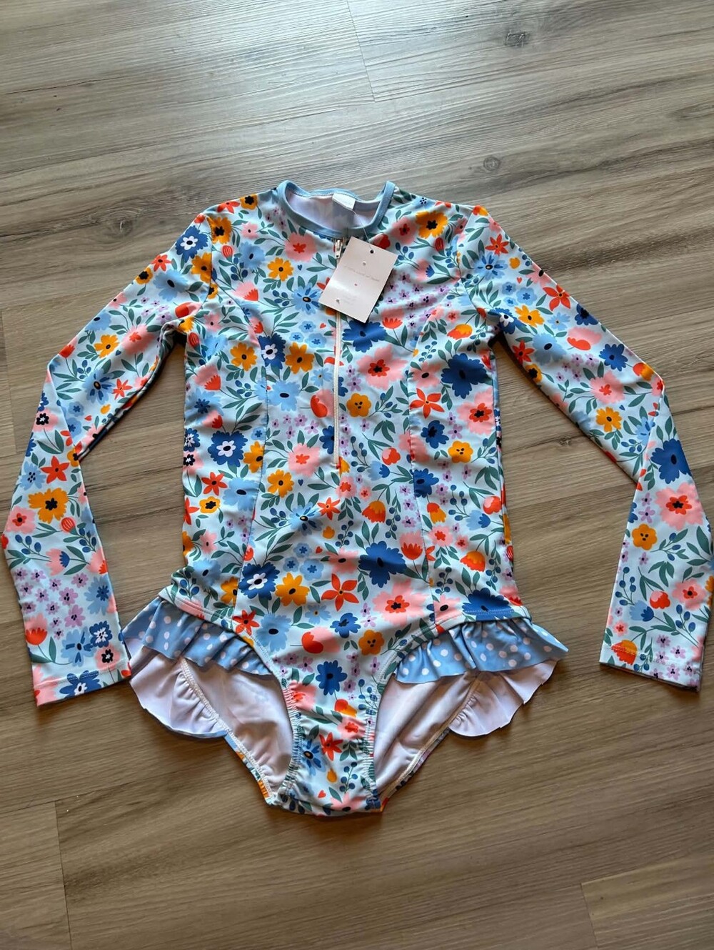Milly Loves Lily Blue Floral Swimsuit